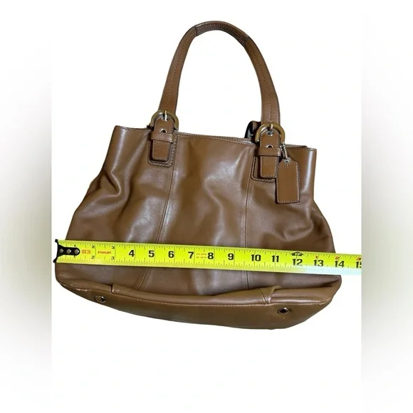 Coach Bleecker F17724 Leather Tote Brown Great Condition - Picture 8 of 12